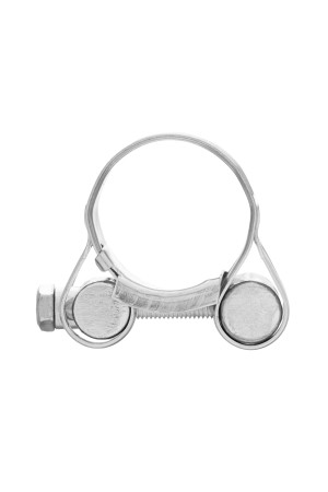 Хомуты металлические, силовые 26-28 мм, ширина 18 мм, шарнирный, W1, 2 шт Сибртех