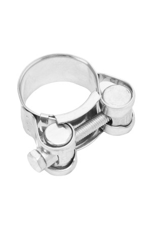 Хомуты металлические, силовые 26-28 мм, ширина 18 мм, шарнирный, W1, 2 шт Сибртех