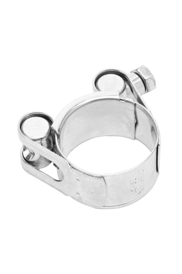 Хомуты металлические, силовые 29-31 мм, ширина 20 мм, шарнирный, W1, 2 шт Сибртех