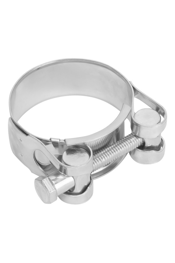 Хомуты металлические, силовые 40-43 мм, ширина 20 мм, шарнирный, W1, 2 шт Сибртех