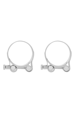 Хомуты металлические, силовые 40-43 мм, ширина 20 мм, шарнирный, W1, 2 шт Сибртех