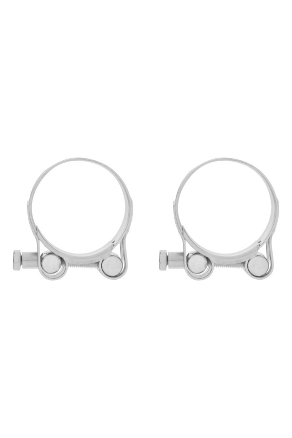 Хомуты металлические, силовые 40-43 мм, ширина 20 мм, шарнирный, W1, 2 шт Сибртех