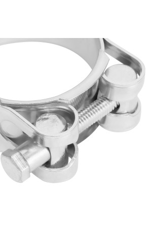 Хомуты металлические, силовые 44-47 мм, ширина 22 мм, шарнирный, W1, 2 шт Сибртех