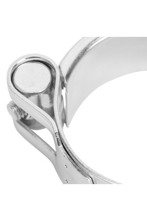 Хомуты металлические, силовые 56-59 мм, ширина 22 мм, шарнирный, W1, 2 шт Сибртех