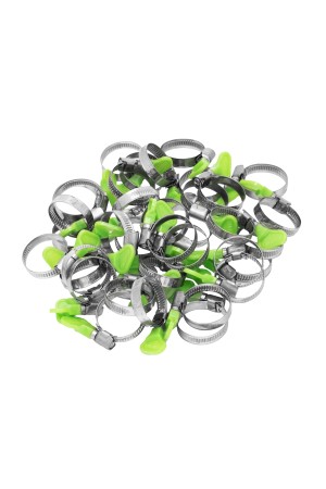 Хомуты металлические элемент крепления с формой ключа 25-40 мм, 50 штук в упаковке Сибртех