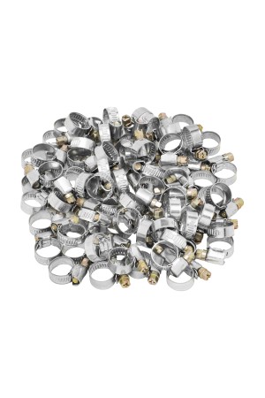 Хомуты металлические, Стандартное болтовое крепление 12-20 мм, 100 штук в упаковке, ширина 9 мм Сибртех