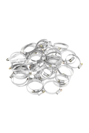 Хомуты металлические, Стандартное болтовое крепление 40-60 мм, 50 штук в упаковке, ширина 9 мм Сибртех