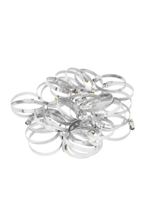 Хомуты металлические, Стандартное болтовое крепление 50-70 мм, 50 штук в упаковке, ширина 9 мм Сибртех