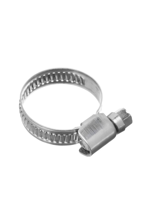 Хомуты нержавеющая сталь, Стандартное болтовое крепление 16-27 мм, 100 штук в упаковке, ширина 9 мм Сибртех