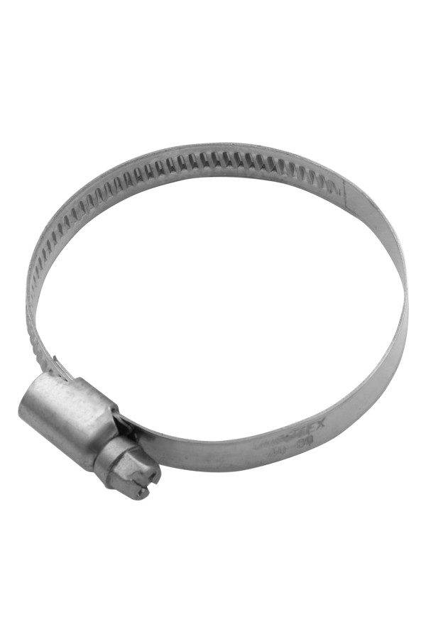 Хомуты нержавеющая сталь, Стандартное болтовое крепление 40-60 мм, 50 штук в упаковке, ширина 9 мм Сибртех