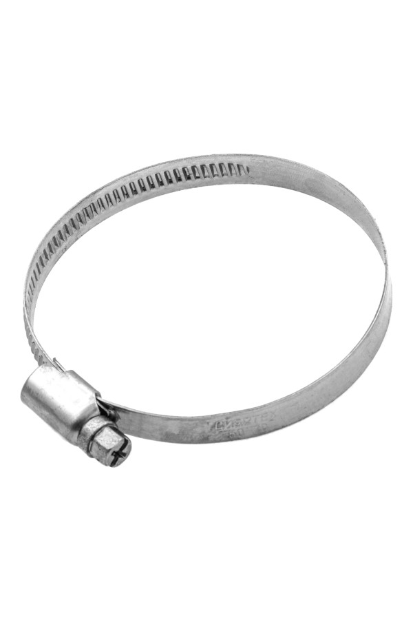 Хомуты нержавеющая сталь, Стандартное болтовое крепление 50-70 мм, 50 штук в упаковке, ширина 9 мм Сибртех