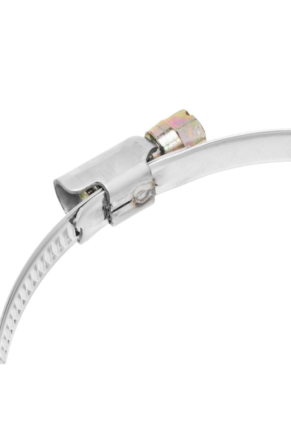 Хомуты нержавеющая сталь, Стандартное болтовое крепление 70-90 мм, 25 штук в упаковке, ширина 9 мм Сибртех