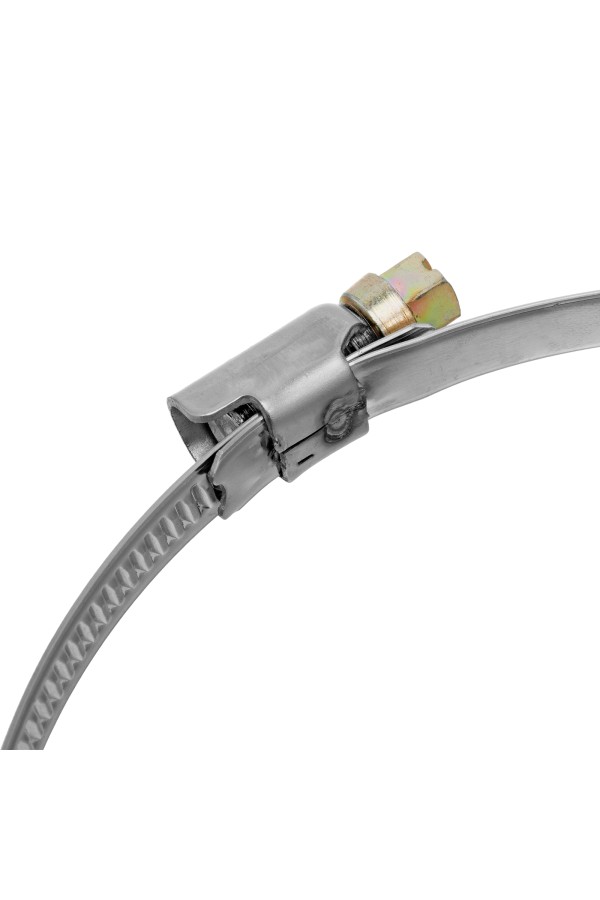 Хомуты нержавеющая сталь, Стандартное болтовое крепление 110-130 мм, 25 штук в упаковке, ширина 9 мм Сибртех