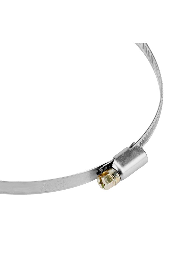 Хомуты нержавеющая сталь, Стандартное болтовое крепление 110-130 мм, 25 штук в упаковке, ширина 9 мм Сибртех