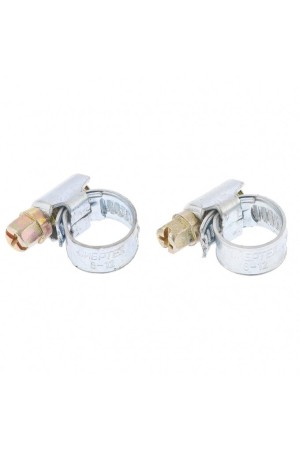 Хомуты металлические, Стандартное болтовое крепление 8-12 мм, 2 шт, ширина 9 мм Сибртех