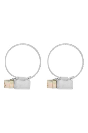 Хомуты металлические, Стандартное болтовое крепление 16-27 мм, 2 шт, ширина 9 мм Сибртех