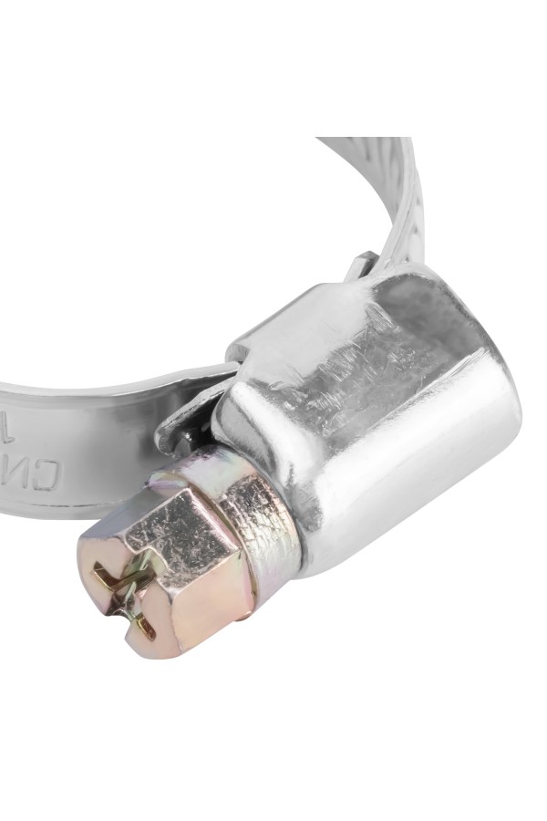 Хомуты металлические, Стандартное болтовое крепление 16-27 мм, 2 шт, ширина 9 мм Сибртех