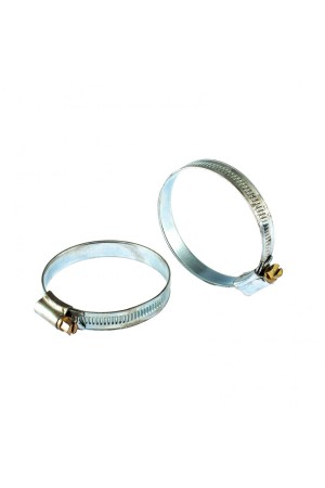 Хомуты металлические, червячные 51-70 мм, ширина 12 мм, английский тип, W1, 2 шт Сибртех