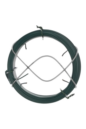 Проволока с ПВХ покрытием, зеленая 0.9 мм, длина 50 м Сибртех