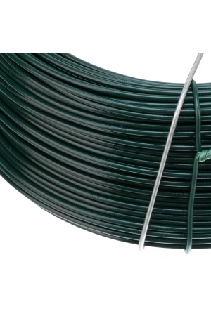 Проволока с ПВХ покрытием, зеленая 1.5 мм, длина 50 м Сибртех