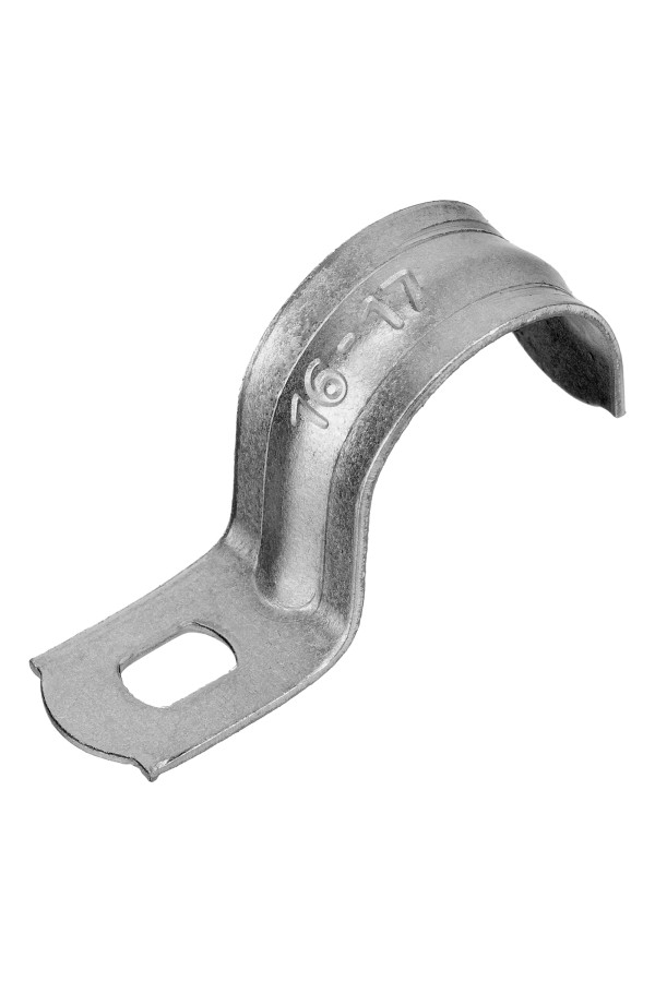 Скоба металлическая однолапковая, 16 мм, 100 шт Сибртех