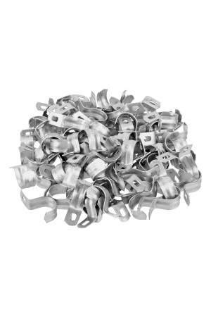 Скоба металлическая однолапковая, 16 мм, 100 шт Сибртех