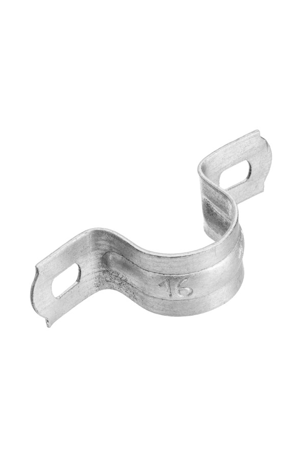 Скоба металлическая двухлапковая, 16 мм, 100 шт Сибртех