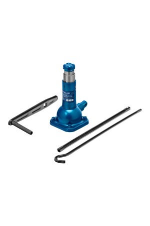 Домкрат механический бутылочный, 2 т, h подъема 210–390 мм, 2 части (домкрат, ручка) Stels