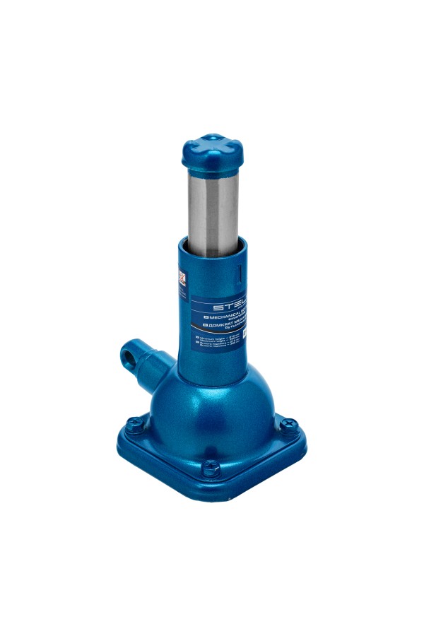 Домкрат механический бутылочный, 2 т, h подъема 210–390 мм, 2 части (домкрат, ручка) Stels