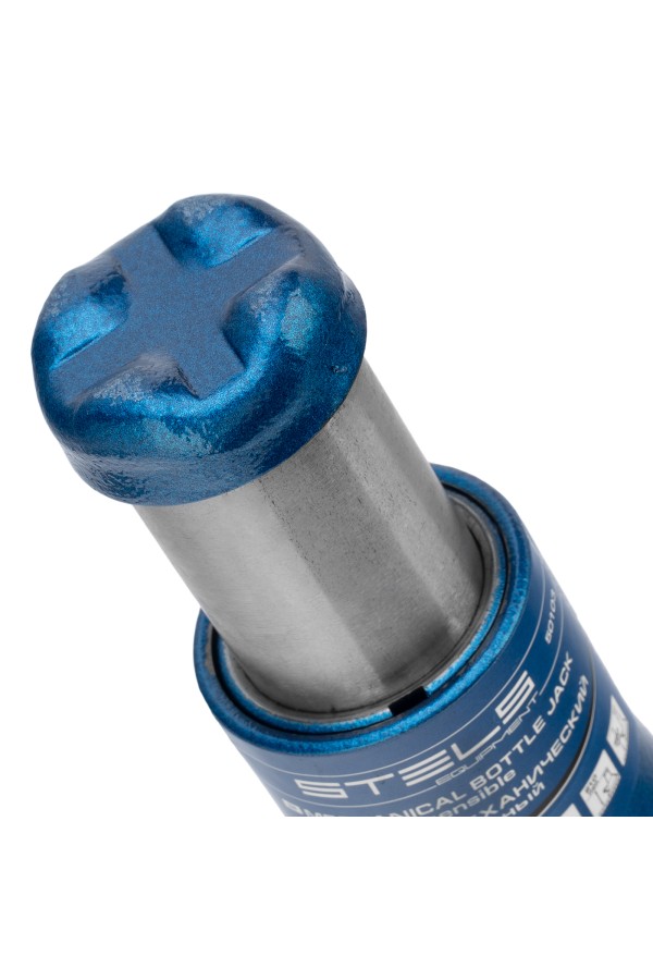 Домкрат механический бутылочный, 2 т, h подъема 210–390 мм, 2 части (домкрат, ручка) Stels