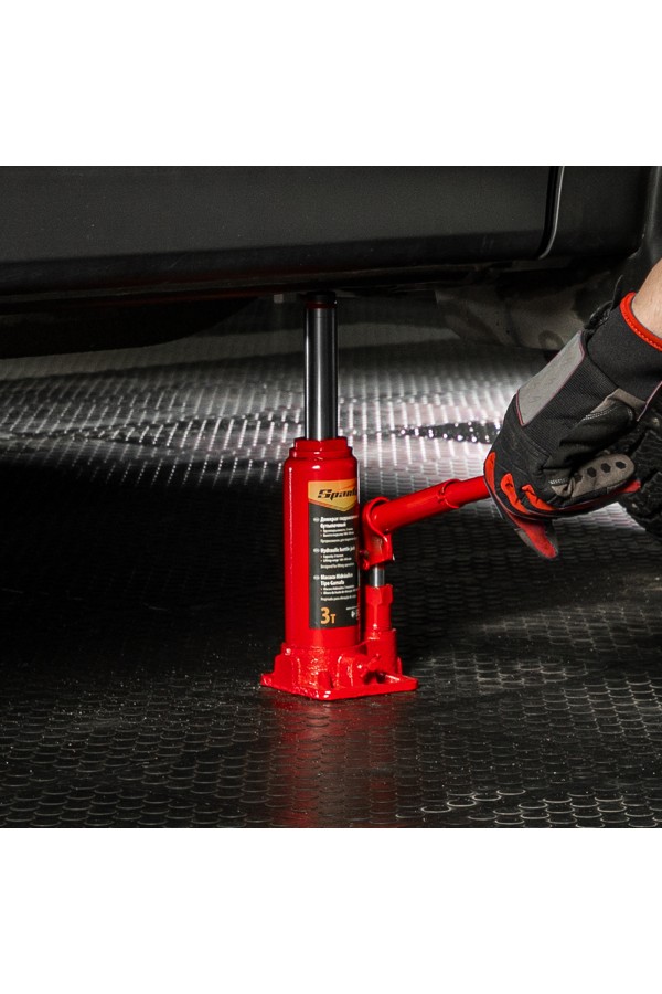 Домкрат гидравлический бутылочный, 3т, h подъема 180-340 мм Sparta