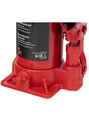 Домкрат гидравлический бутылочный, 5 т, h подъема 195-380 мм Sparta