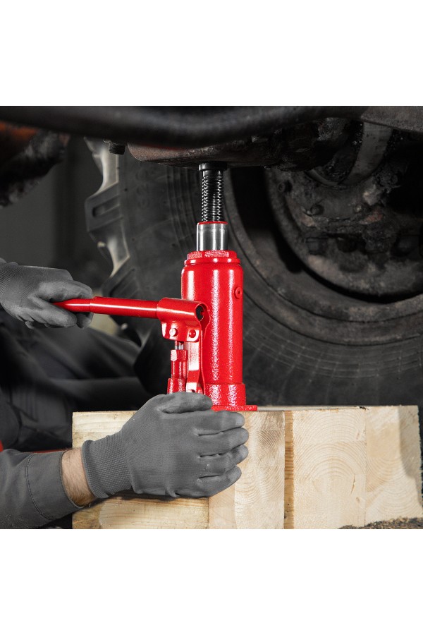 Домкрат гидравлический бутылочный, 8 т, h подъема 200-385 мм Sparta