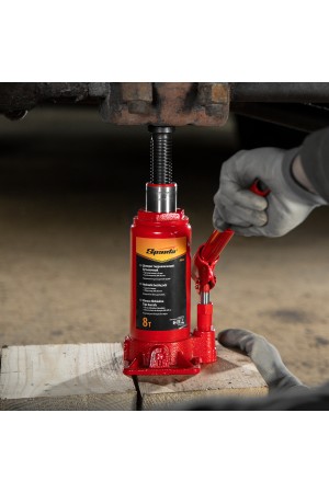 Домкрат гидравлический бутылочный, 8 т, h подъема 200-385 мм Sparta