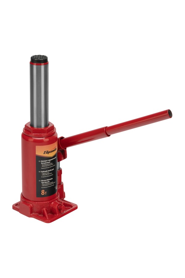 Домкрат гидравлический бутылочный, 8 т, h подъема 200-385 мм Sparta