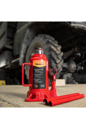 Домкрат гидравлический бутылочный, 12 т, h подъема 210-400 мм Sparta