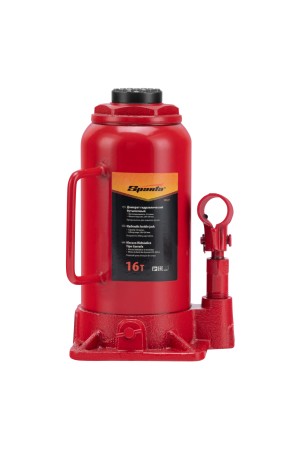 Домкрат гидравлический бутылочный, 16 т, h подъема 220-420 мм Sparta