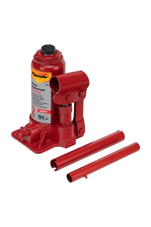 Домкрат гидравлический бутылочный 2 т, h подъема 150-280 мм Sparta Compact