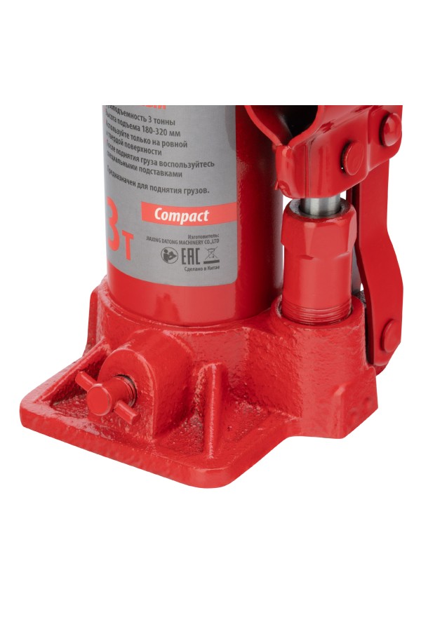 Домкрат гидравлический бутылочный 3т, h подъема 180-320 мм Sparta Compact