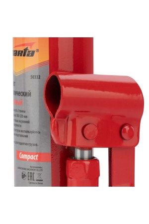 Домкрат гидравлический бутылочный 3т, h подъема 180-320 мм Sparta Compact