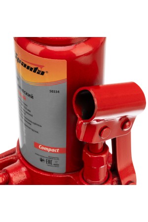 Домкрат гидравлический бутылочный 8 т, h подъема 180-350 мм Sparta Compact