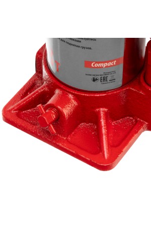 Домкрат гидравлический бутылочный 8 т, h подъема 180-350 мм Sparta Compact