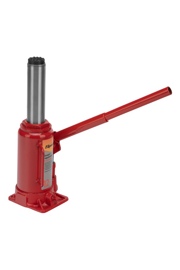 Домкрат гидравлический бутылочный 12 т, h подъема 205-400 мм Sparta Compact