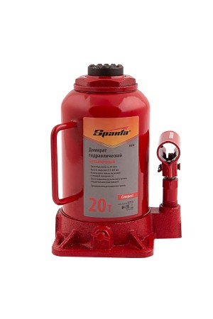 Домкрат гидравлический бутылочный 20 т, h подъема 215-405 мм Sparta Compact