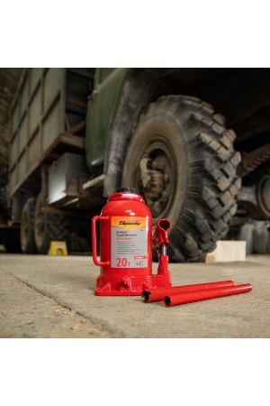 Домкрат гидравлический бутылочный 20 т, h подъема 215-405 мм Sparta Compact