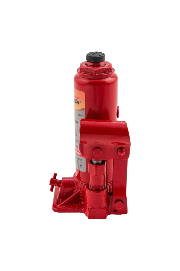 Домкрат гидравлический бутылочный, 4 т, h подъема 180–320 мм Sparta Compact