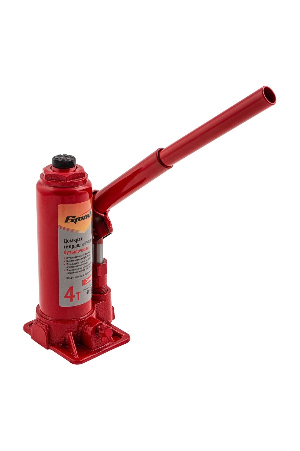 Домкрат гидравлический бутылочный, 4 т, h подъема 180–320 мм Sparta Compact