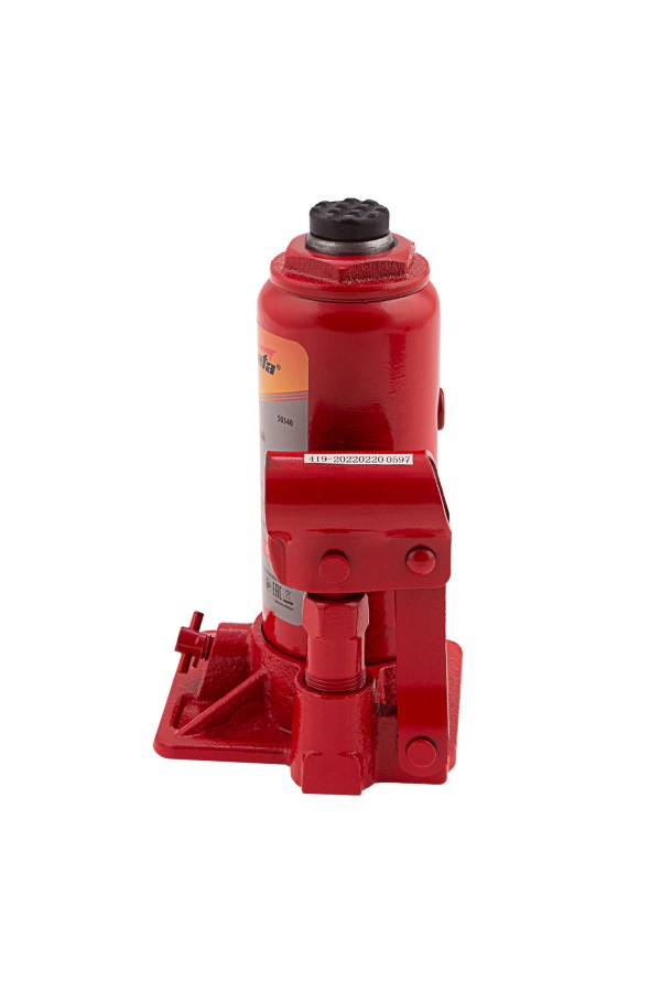 Домкрат гидравлический бутылочный, 6 т, h подъема 180–340 мм Sparta Compact