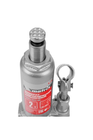 Домкрат гидравлический бутылочный, 2 т, высота подъема 181-345 мм Matrix