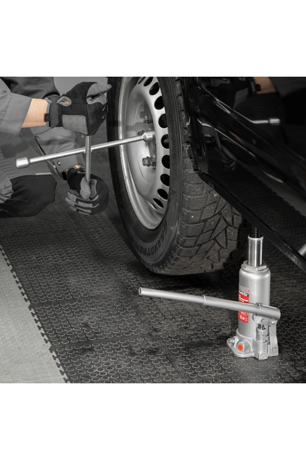 Домкрат гидравлический бутылочный, 5 т, высота подъема 216-413 мм Matrix